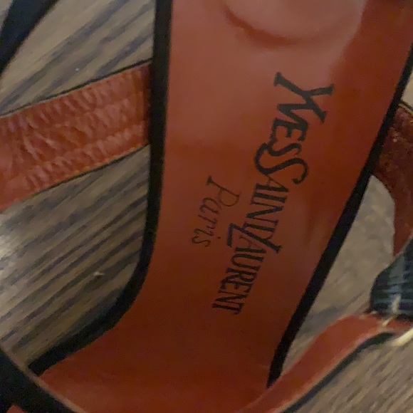 YSL Black Ankle Strap Stiletto Sandal - Picture 5 of 10